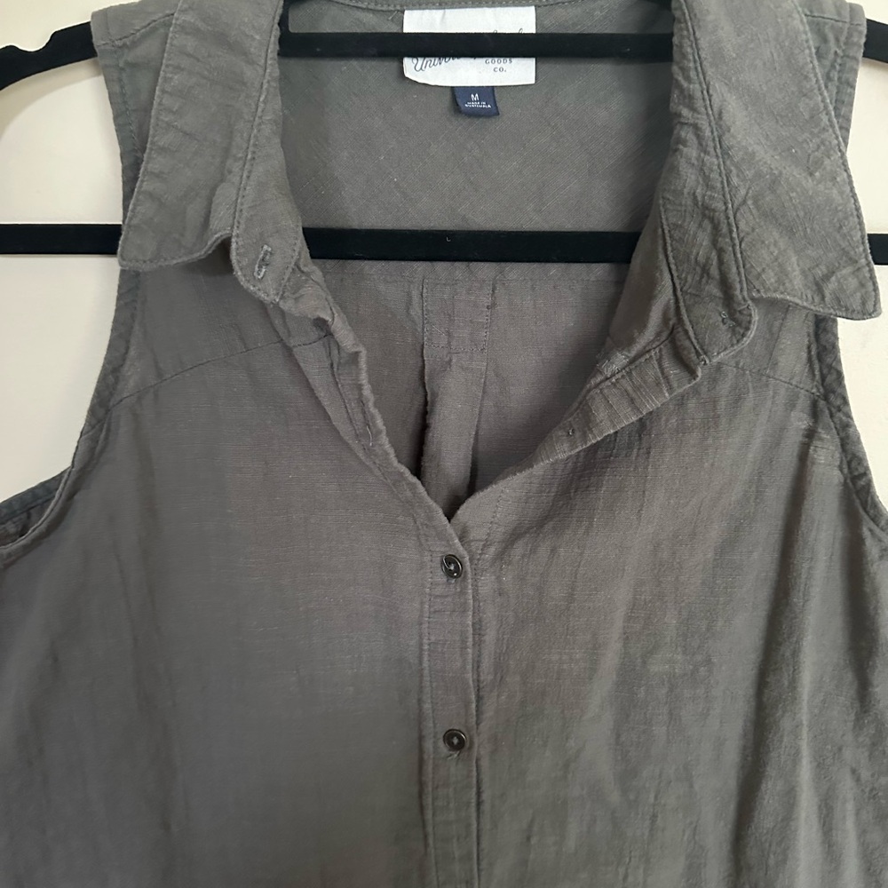 Army Green Sleeveless Top